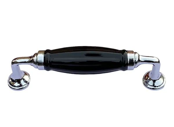 Black_Chrome_Ceramic_Door_Handle_Chrome_Finish_-_Scratch_Proof_100%_(Size_6_Inch)