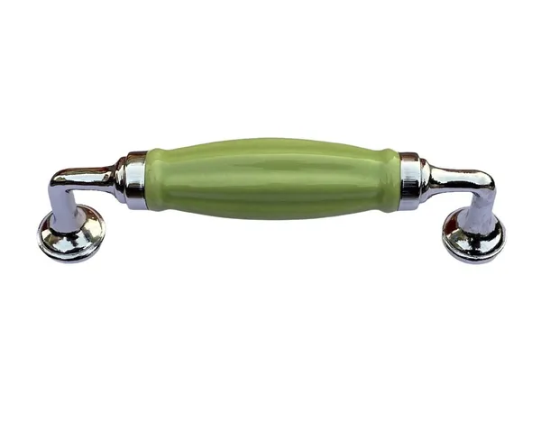 Green_Ceramic_Door_Handle_Chrome_Finish_-_Scratch_Proof_100%_(Size_6_Inch)
