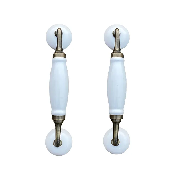 Ceramic_Door_Handle_Gold_Antique_Finish_-_(Size_8.5_Inch,_White)_-_Hole_To_Hole_6.5_Inch_(Pack_Of_1)