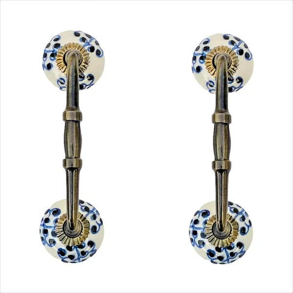 Ceramic_Door_Handle_Gold_Antique_Finish_-_(Size_6_Inch,_Hand_Painted)_-_Pack_Of_1_-_Hole_To_Hole_4_Inch