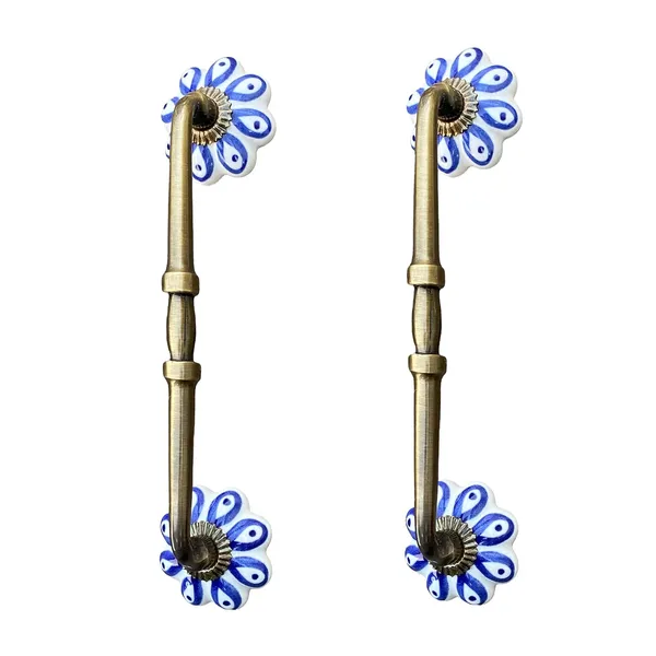 Ceramic_Door_Handle_Gold_Antique_Finish_-_(Size_10_Inch,_Hand_Painted)_-_Hole_To_Hole_8_Inch_(Pack_Of_1)
