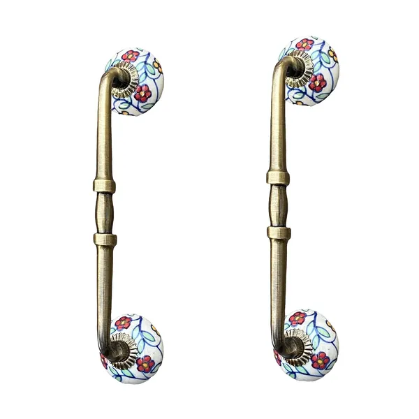 Ceramic_Door_Handle_Gold_Antique_Finish_-_(Size_10_Inch,_Hand_Painted)_-_Hole_To_Hole_8_Inch_(Pack_Of_1)