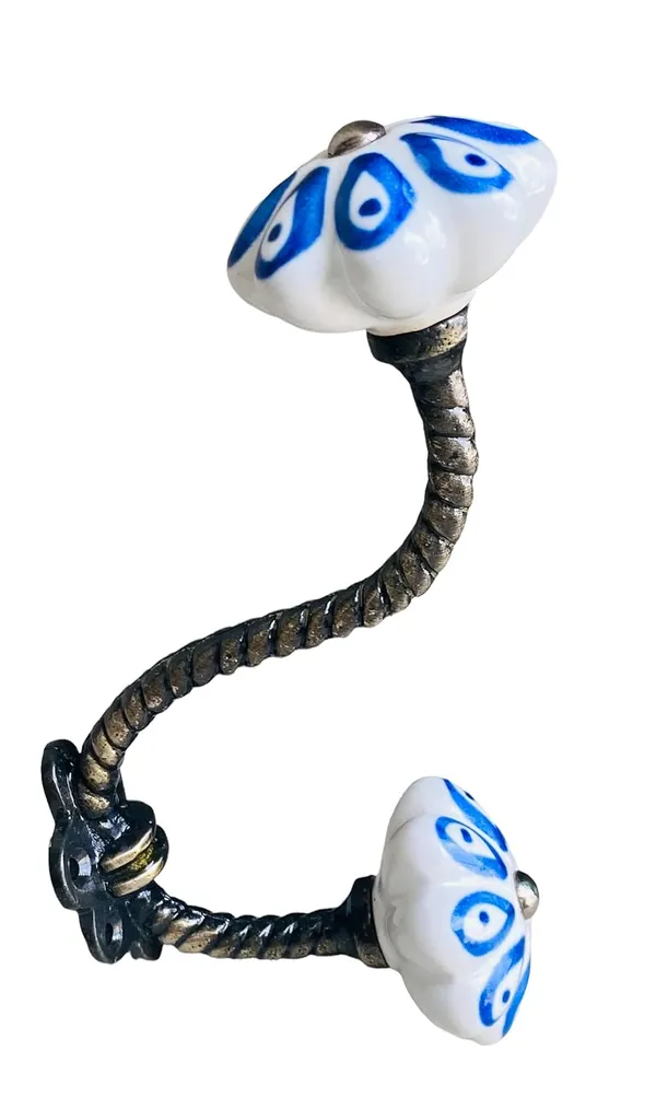 Pack_of_2__Ceramic_Metal_Wall_Hooks_Hanging_Clothes_Hat_Coat_Robe_Hangers_Metal_Hook_Door_Hook_Wall_Mounted_Single_Hook_Hanger_-_Gold_Antique_Finish_(Size_6_Inch,_White_Hand_Painted)