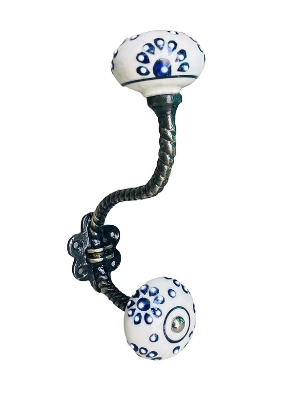 Pack_of_2__Ceramic_Metal_Wall_Hooks_Hanging_Clothes_Hat_Coat_Robe_Hangers_Metal_Hook_Door_Hook_Wall_Mounted_Single_Hook_Hanger_-_Gold_Antique_Finish_(Size_6_Inch,_White_Hand_Painted)