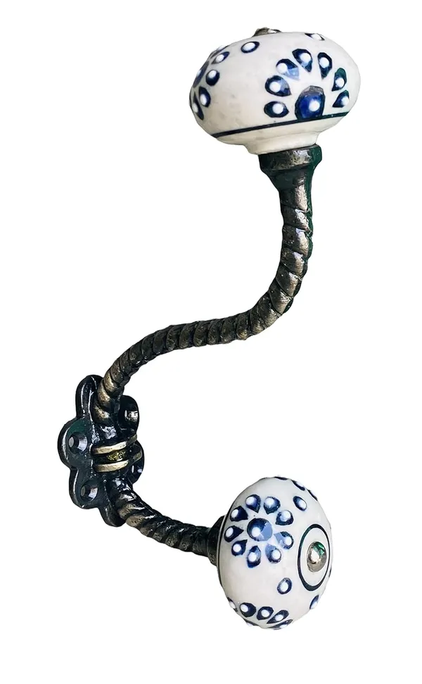 Pack_of_2__Ceramic_Metal_Wall_Hooks_Hanging_Clothes_Hat_Coat_Robe_Hangers_Metal_Hook_Door_Hook_Wall_Mounted_Single_Hook_Hanger_-_Gold_Antique_Finish_(Size_6_Inch,_White_Hand_Painted)