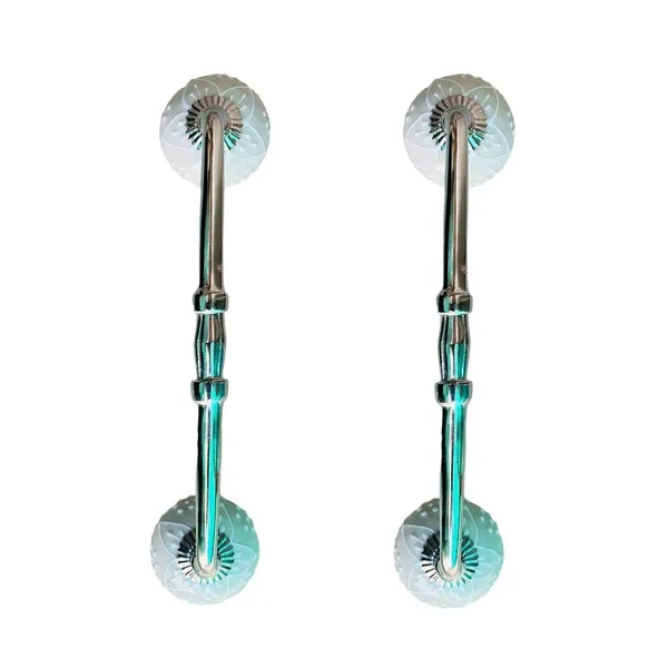 Ceramic_Door_Handle_Silver_Finish_-_(Size_10_Inch,_Hand_Painted)_-_Hole_To_Hole_8_Inch_(Pack_Of_1)
