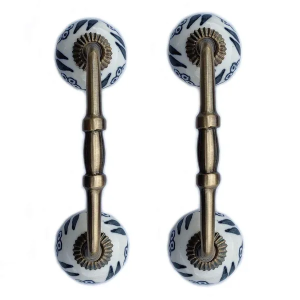 Ceramic_Door_Handle_Gold_Antique_Finish_-_(Size_6_Inch,_Flower_Hand_Painted)_-_Pack_Of_1