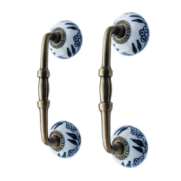 Ceramic_Door_Handle_Gold_Antique_Finish_-_(Size_6_Inch,_Flower_Hand_Painted)_-_Pack_Of_1