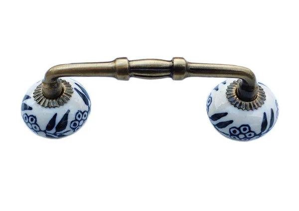 Ceramic_Door_Handle_Gold_Antique_Finish_-_(Size_6_Inch,_Flower_Hand_Painted)_-_Pack_Of_1