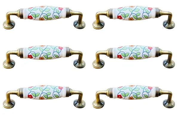 Pack_of_6_Ceramic_Door_Handle_Gold_Antique_Finish_-_Scratch_Proof_100%_(Size_6_Inch,_Hand_Painted)