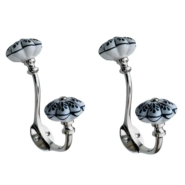 Pack_of_2_Silver_Ceramic_Metal_Wall_Hooks_Hanging_Clothes_Hat_Coat_Robe_Hangers_Metal_Hook_Door_Hook_Wall_Mounted_Single_Hook_Hanger_-_Silver_Finish_(Size_6_Inch,_White_Hand_Painted)