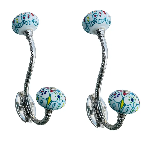 Pack_of_2_Silver_Ceramic_Metal_Wall_Hooks_Hanging_Clothes_Hat_Coat_Robe_Hangers_Metal_Hook_Door_Hook_Wall_Mounted_Single_Hook_Hanger_-_Silver_Finish_(Size_6_Inch,_White_Hand_Painted)