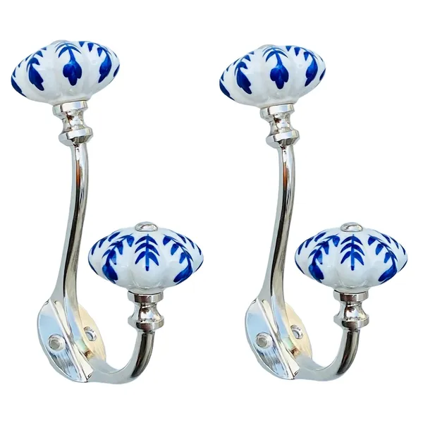 Pack_of_2_Silver_Ceramic_Metal_Wall_Hooks_Hanging_Clothes_Hat_Coat_Robe_Hangers_Metal_Hook_Door_Hook_Wall_Mounted_Single_Hook_Hanger_-_Silver_Finish_(Size_6_Inch,_White_Hand_Painted)