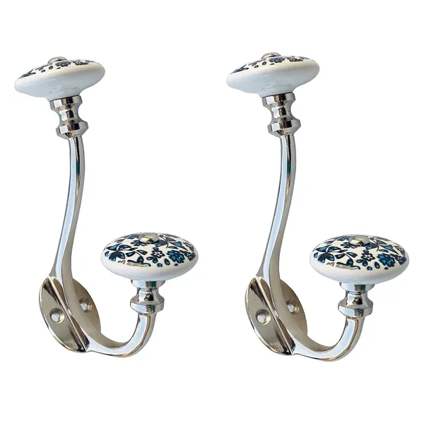 Pack_of_2__Ceramic_Metal_Wall_Hooks_-_(Size_6_Inch,_White_Hand_Painted)_(Model_7)_(Silver_Hook_1)