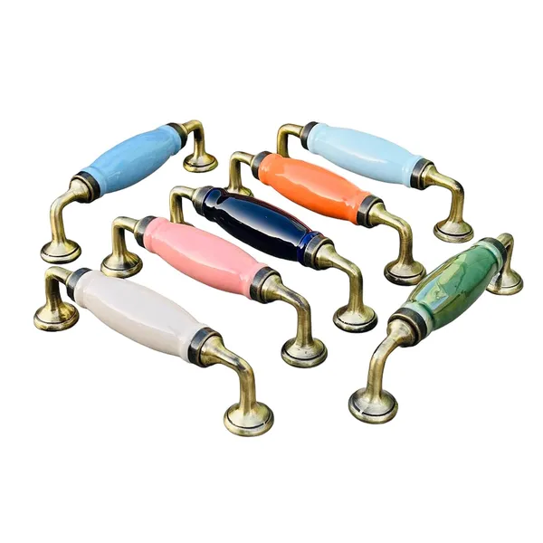 Melon_Sky_Blue_Ceramic_Door_Handle_Chrome_Finish_-_Scratch_Proof_100%_(Size_6_Inch)