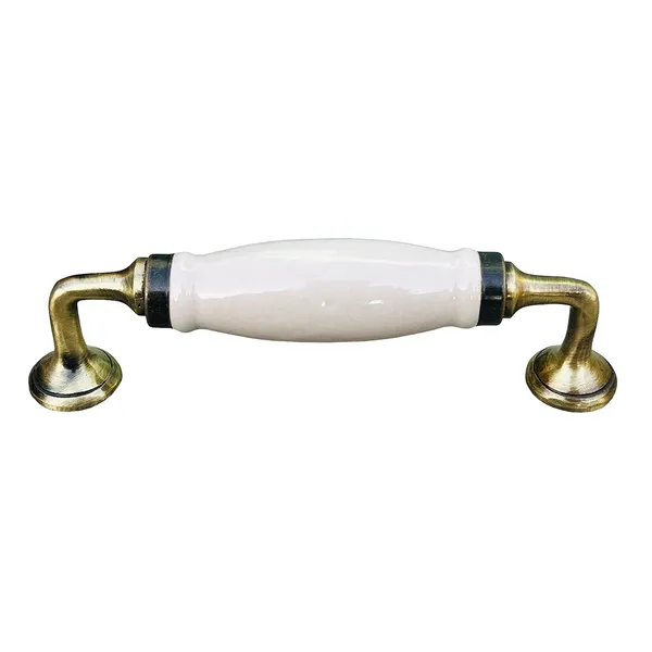 Cream_Ceramic_Door_Handle_Gold_Antique_Finish_-_Scratch_Proof_100%_(Size_6_Inch)