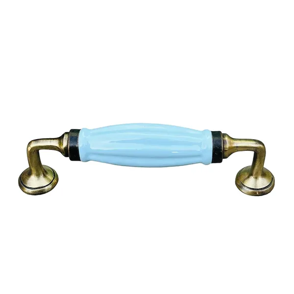 Cyan_Ocean_Green_Melon_Ceramic_Door_Handle_Gold_Antique_Finish_-_Scratch_Proof_100%_(Size_6_Inch,_Cyan_Ocean_Green_Melon)