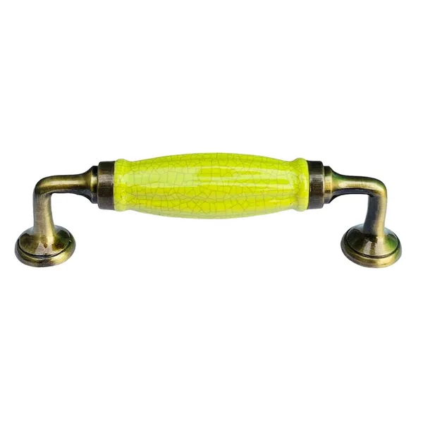 Crackle_Yellowishgreen_Melon_Ceramic_Door_Handle_Gold_Antique_Finish_-_Scratch_Proof_100%_(Size_6_Inch,_Crackle_Yellowishgreen_Melon)