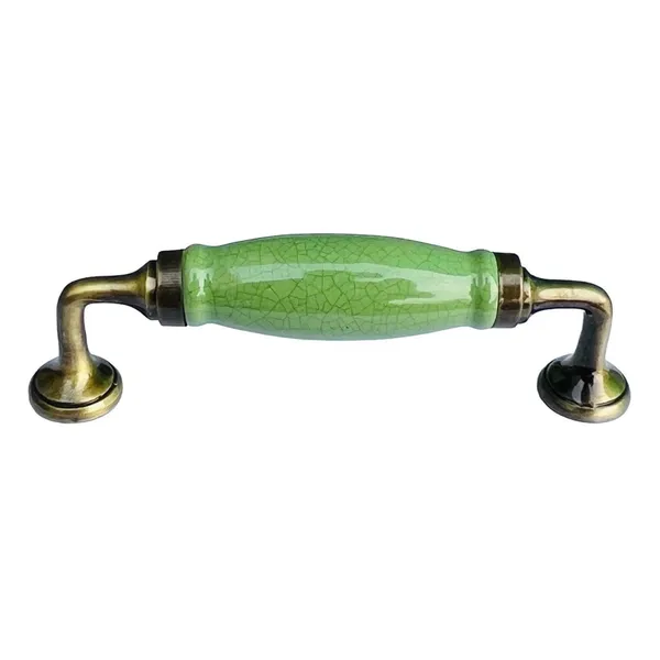 Crackle_Forest_Green_Ceramic_Door_Handle_Gold_Antique_Finish_-_Scratch_Proof_100%_(Size_6_Inch,_Crackle_Forest_Green)