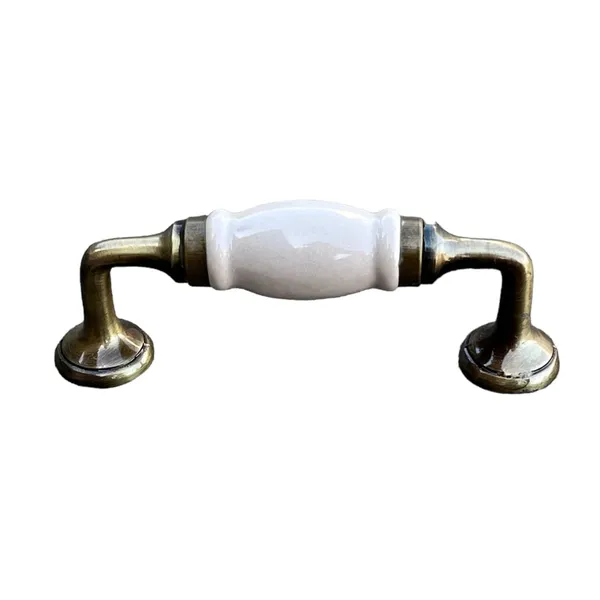 Cream_Ceramic_Door_Handle_Gold_Antique_Finish_-_(Size_5_Inch)_Pack_Of_1_(Cream)