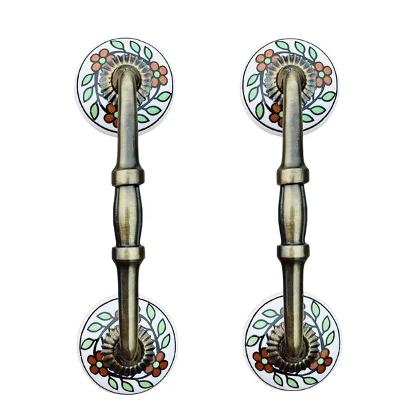 Ceramic_Door_Handle_Gold_Antique_Finish_-_(Size_6_Inch,_White_-_Flower_Hand_Painted)_-_(Pack_Of_1)_(Hole_To_Hole_4_Inch)