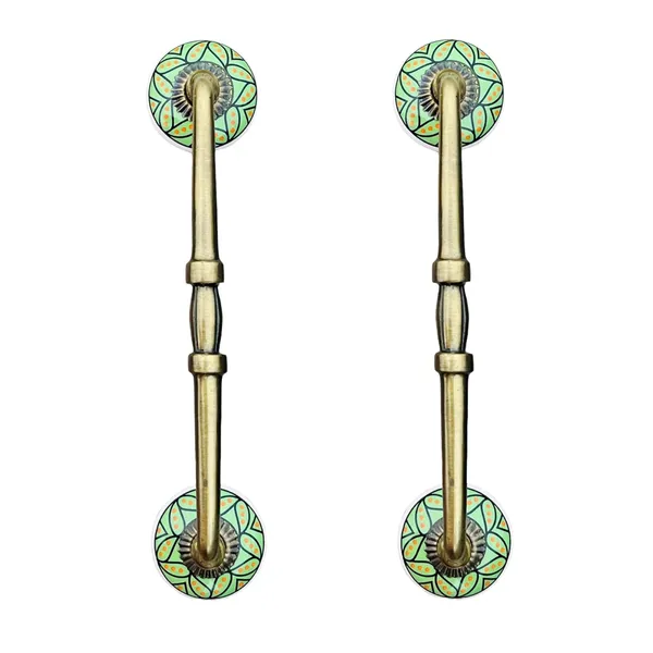 Ceramic_Door_Handle_Gold_Antique_Finish_-_(Size_10_Inch,_White_-_Flower_Hand_Painted)_-_(Pack_Of_1)_(Hole_To_Hole_8_Inch)