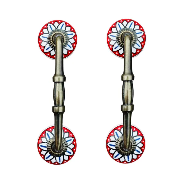 Ceramic_Door_Handle_Gold_Antique_Finish_-_(Size_6_Inch,_White_-_Flower_Hand_Painted)_-_(Pack_of_1)_(Hole_to_Hole_4_INCH)_(Design_5-4_INCH)