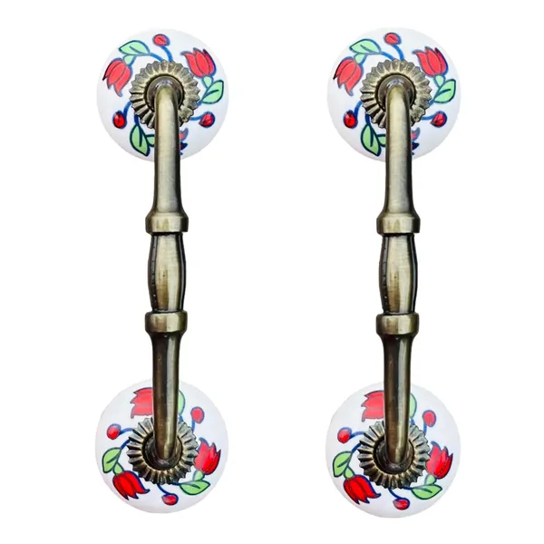 Ceramic_Door_Handle_Gold_Antique_Finish_-_(Size_6_Inch,_White_-_Flower_Hand_Painted)_-_(Pack_Of_1)_(Hole_To_Hole_4_Inch)