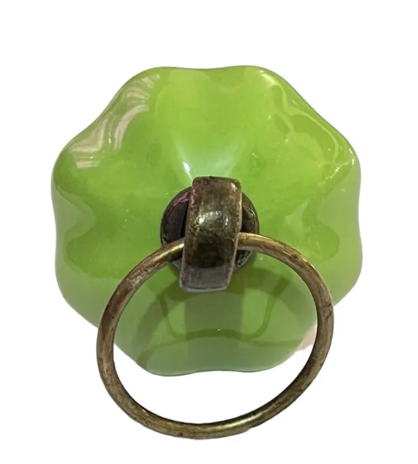 Pack_of_4_Green_Ceramic_Drawer_Knobs_For_Kitchen_Cabinet_Hardware_Door_Pulls-_Gold_Antique_Finish_(Size_1.75_Inch,_)