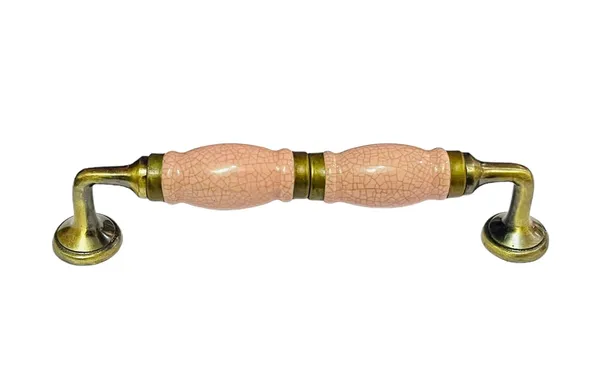 Crackle_Pink_Ceramic_Door_Handle_Gold_Antique_Finish_-_(Size_7_Inch)_-_Pack_Of_1_-_Hole_To_Hole_6_Inch