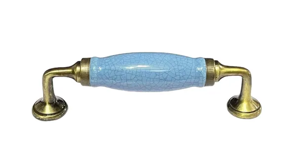 Sky_Blue_Crackle_Ceramic_Door_Handle_Gold_Antique_Finish_-_(Size_6_Inch)