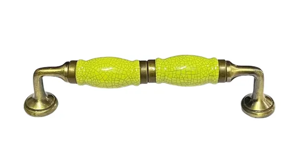 Crackle_Lemon_Ceramic_Door_Handle_Gold_Antique_Finish_-_(Size_7_Inch)_-_Pack_Of_1_-_Hole_To_Hole_6_Inch