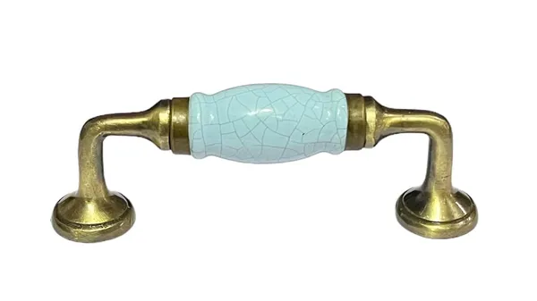 Crackle_Sea_Green_Ceramic_Door_Handle_Gold_Antique_Finish_-_(Size_5_Inch)_Pack_Of_1