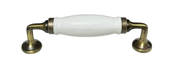 Plain_White_Ceramic_Door_Handle_Gold_Antique_Finish_-_(Size_6_Inch)