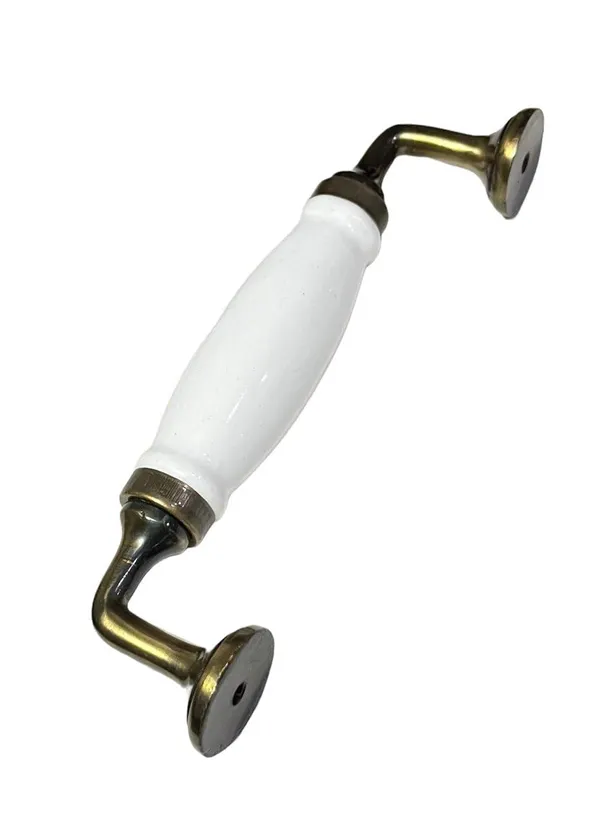 Plain_White_Ceramic_Door_Handle_Gold_Antique_Finish_-_(Size_6_Inch)