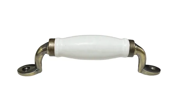 Ceramic_Door_Handle_With_Gold_Antique_Finish_(Size_6_Inch,_Plain_White)