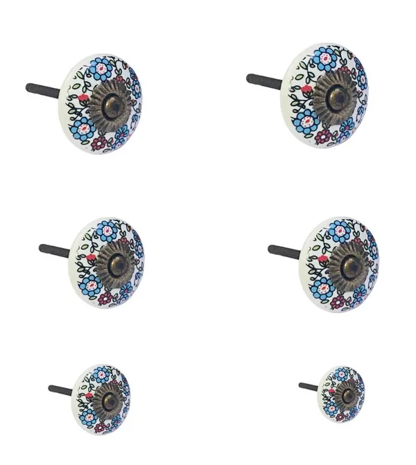 Pack_of_6_White_Ceramic_Door/Drawer_Knobs_-_Gold_Antique_Finish_(Size_1.6_Inch,_)