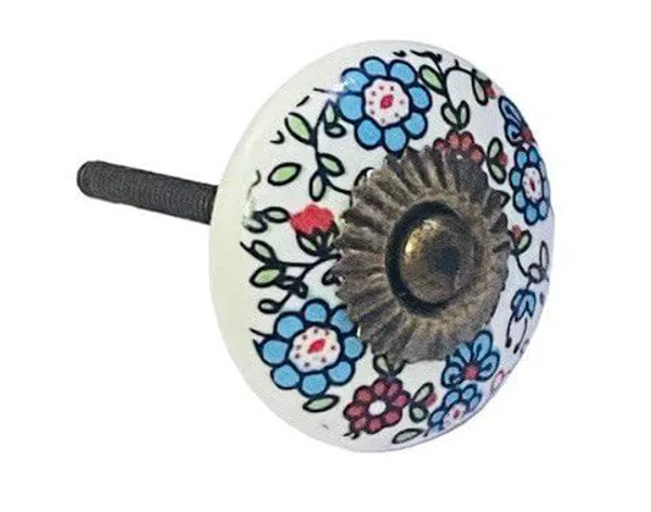 Pack_of_6_White_Ceramic_Door/Drawer_Knobs_-_Gold_Antique_Finish_(Size_1.6_Inch,_)