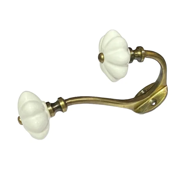 Pack_of_2__Ceramic_Metal_Wall_Hooks_-_Gold_Antique_Finish_(Size_6_Inch,_White)