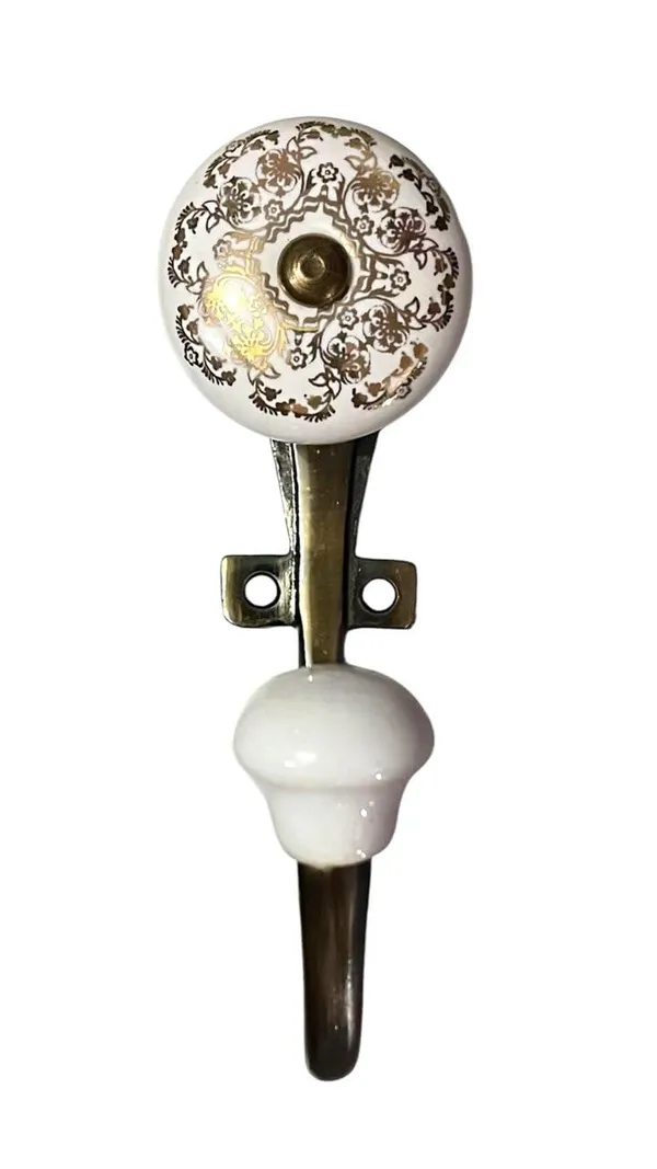 Pack_of_2_Ceramic_Metal_Wall_Mounted_Single_Hook_Hanger_-_Gold_Antique_Finish_(Size_5_Inch)