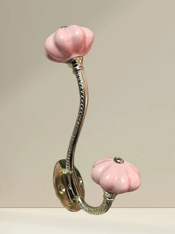 Pack_of_2_Silver_Ceramic_Metal_Wall_Hooks_-_Silver_Finish_(Size_6_Inch,_Pink)