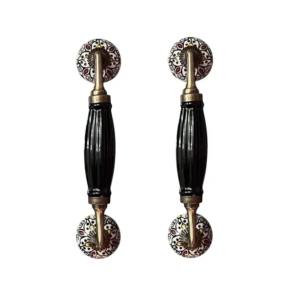 Ceramic_Door_Handle_Gold_Antique_Finish_(Size_-_8.5_Inch)_-_Hole_To_Hole_6.5_Inch_(Hand_Painting)_-_Pack_Of_1_Handle