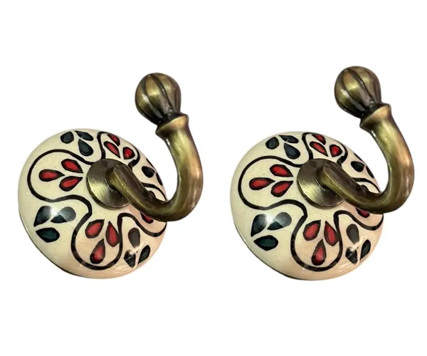Maison_Belle_Ceramic_Metal_Wall_Hook/Wall_Mounted_Single_Hook_Hanger_-_Gold_Antique_Hook_(Size_3.5_Inch,_Hand_Painting)_-_Pack_of_2_(1._Pack_of_2)