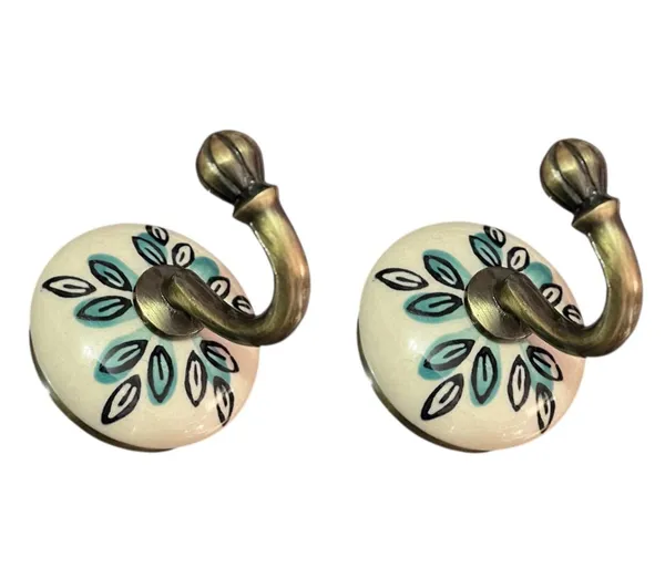 Maison_Belle_Ceramic_Metal_Wall_Hook/Wall_Mounted_Single_Hook_Hanger_-_Gold_Antique_Hook_(Size_3.5_Inch,_Hand_Painting)_-_Pack_of_2_(4._Pack_of_2)