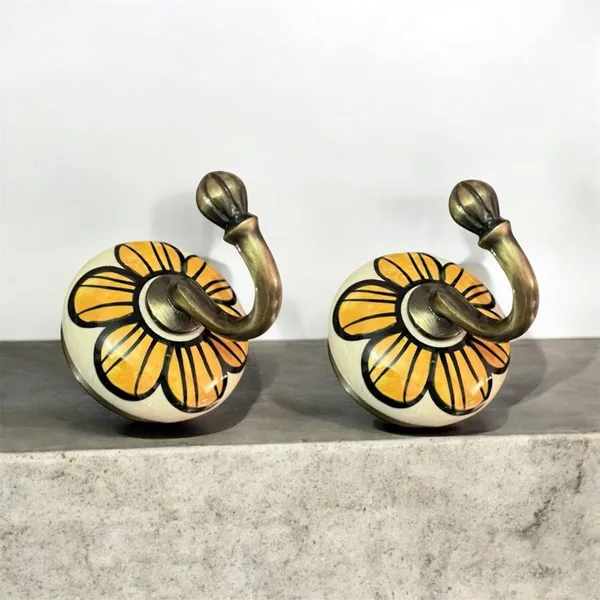 Maison_Belle_Ceramic_Metal_Wall_Hook/Wall_Mounted_Single_Hook_Hanger_-_Gold_Antique_Hook_(Size_3.5_Inch,_Hand_Painting)_-_Pack_of_2_(10._Pack_of_2)