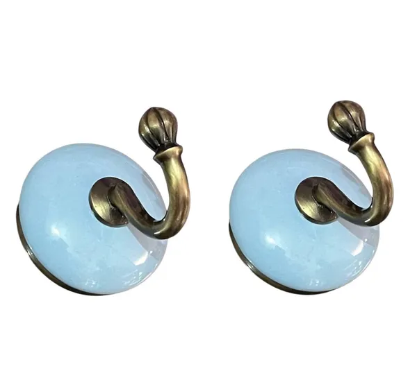Maison_Belle_Ceramic_Metal_Wall_Hook/Wall_Mounted_Single_Hook_Hanger_-_GLOD_Antique_Hook_(Size_3.5_Inch)_-_(Sky_Blue_-_Pack_of_2)