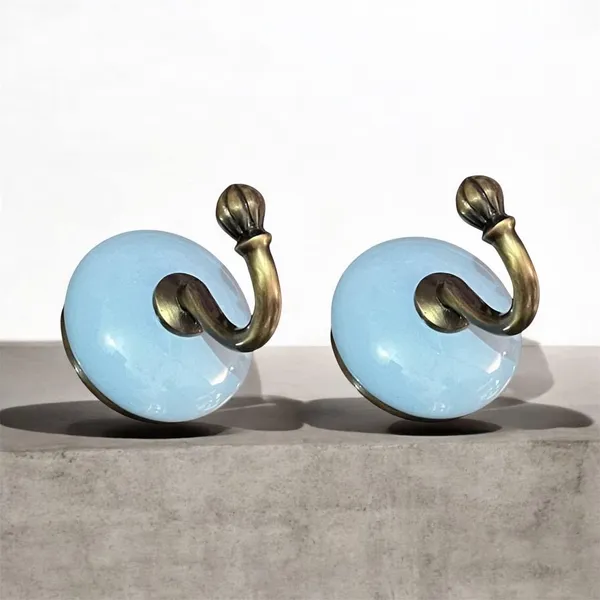 Maison_Belle_Ceramic_Metal_Wall_Hook/Wall_Mounted_Single_Hook_Hanger_-_GLOD_Antique_Hook_(Size_3.5_Inch)_-_(Sky_Blue_-_Pack_of_2)