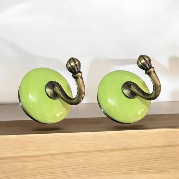 Maison_Belle_Ceramic_Metal_Wall_Hook/Wall_Mounted_Single_Hook_Hanger_-_GLOD_Antique_Hook_(Size_3.5_Inch)_-_(Green_-_Pack_of_2)