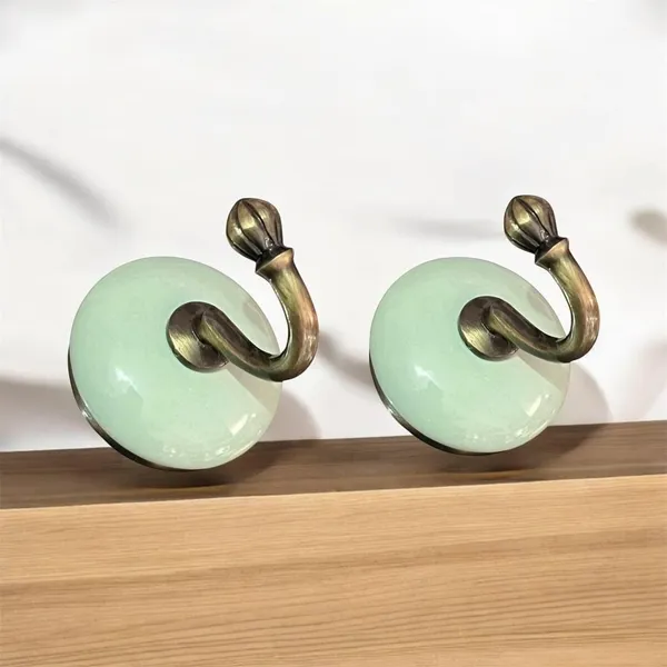 Maison_Belle_Ceramic_Metal_Wall_Hook/Wall_Mounted_Single_Hook_Hanger_-_GLOD_Antique_Hook_(Size_3.5_Inch)_-_(SEA_Green_-_Pack_of_2)