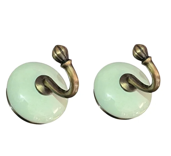 Maison_Belle_Ceramic_Metal_Wall_Hook/Wall_Mounted_Single_Hook_Hanger_-_GLOD_Antique_Hook_(Size_3.5_Inch)_-_(SEA_Green_-_Pack_of_2)